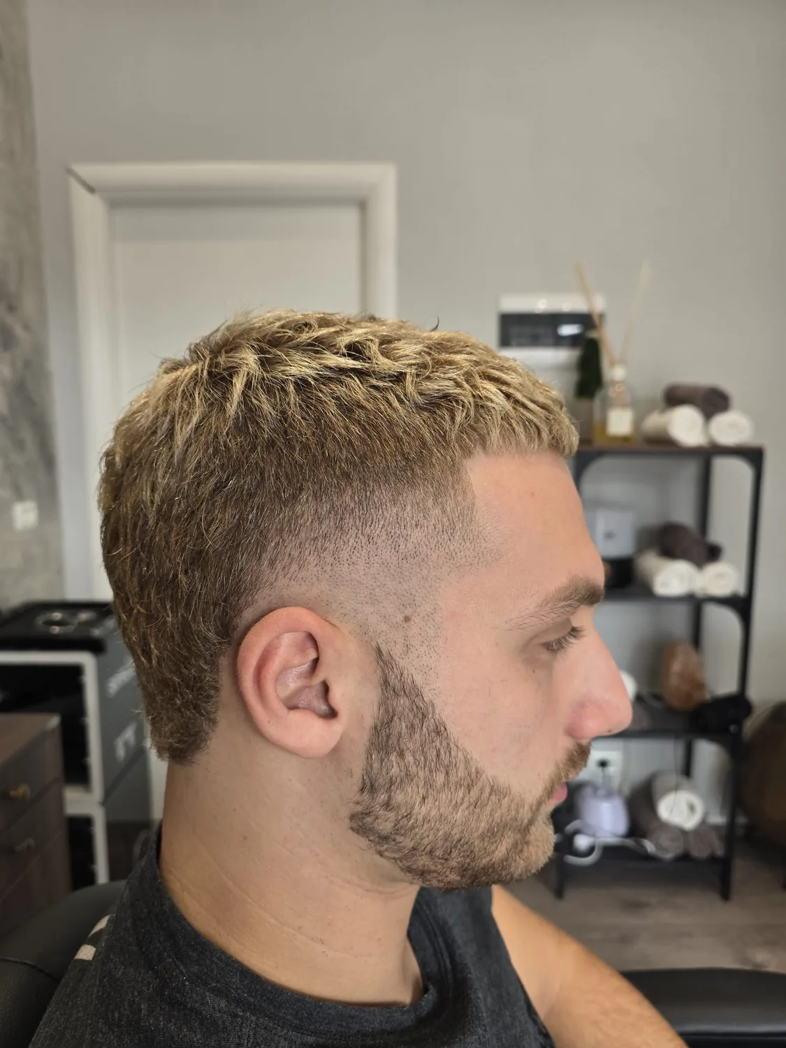Dettaglio di un taglio barber